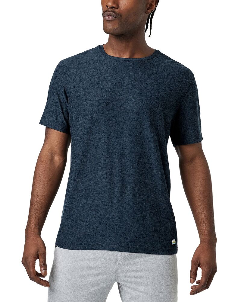 ビュオーリ メンズ トップス Tシャツ Vuori Strato Short Sleeve Tech Tee Navy Heather ヘザー|ReVida 店
