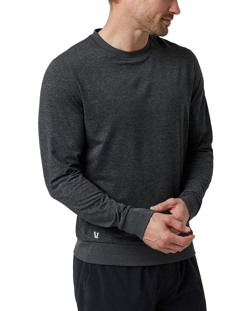 ビュオーリ メンズ アウター パーカー・スウェット シャツ Vuori Ponto Long Sleeve Performance Sweatshirt Charcoal チャコール|ReVida 店