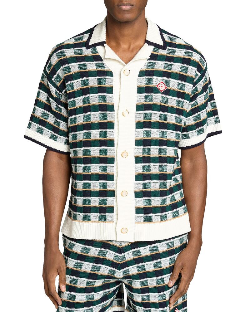 カサブランカ メンズ トップス シャツ Casablanca Check Embroidery Shirt Cotton Multi マルチカラー｜ReVida 店
