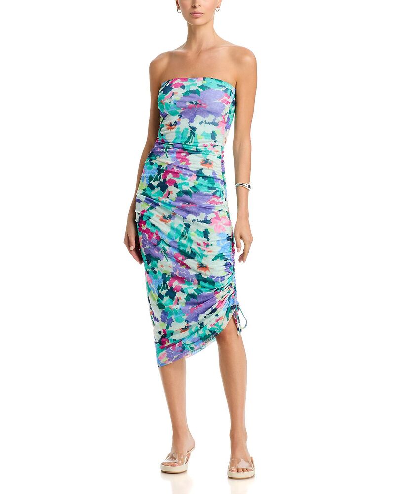 レイミー ブルック レディース トップス ワンピーストラップレス Ramy Brook Giovanna Strapless Dress Garden Mesh|ReVida 店