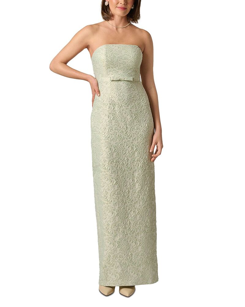アドリアナ パペル レディース トップス ワンピース Adrianna Papell Glitter Jacquard Gown Mint Glaze ミント|ReVida 店