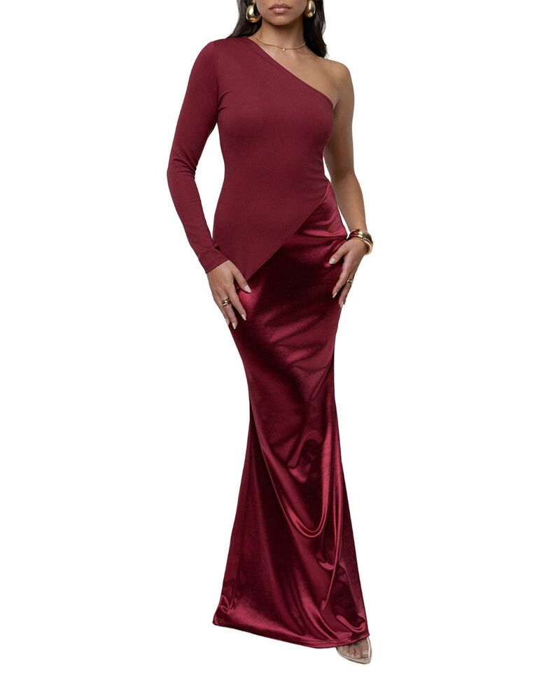 ジェイラックスレーベル レディース トップス ワンピース マキシ JLUXLABELook Of Desire Maxi Dress Burgundy バーガンディ｜ReVida 店 29,980円