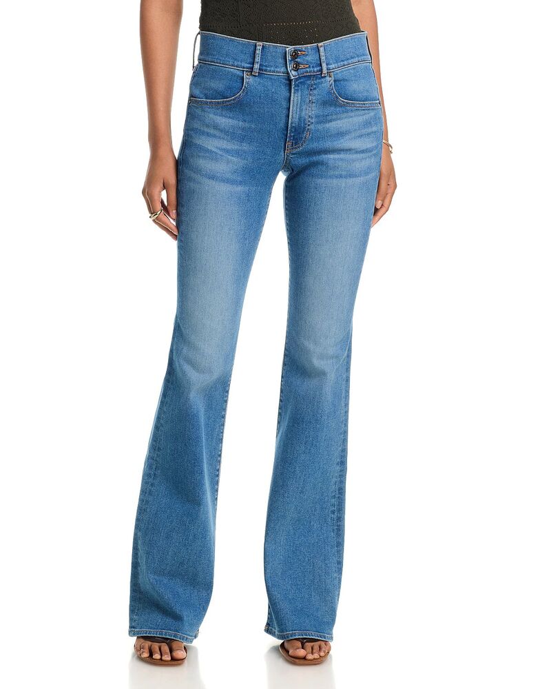 ヴェロニカ ベアード レディース ボトムス デニムパンツ ジーンズ Veronica Beard Beverly Mid Rise Skinny Flare Jeans in Bandit Dust Bandit Dust｜ReVida 店