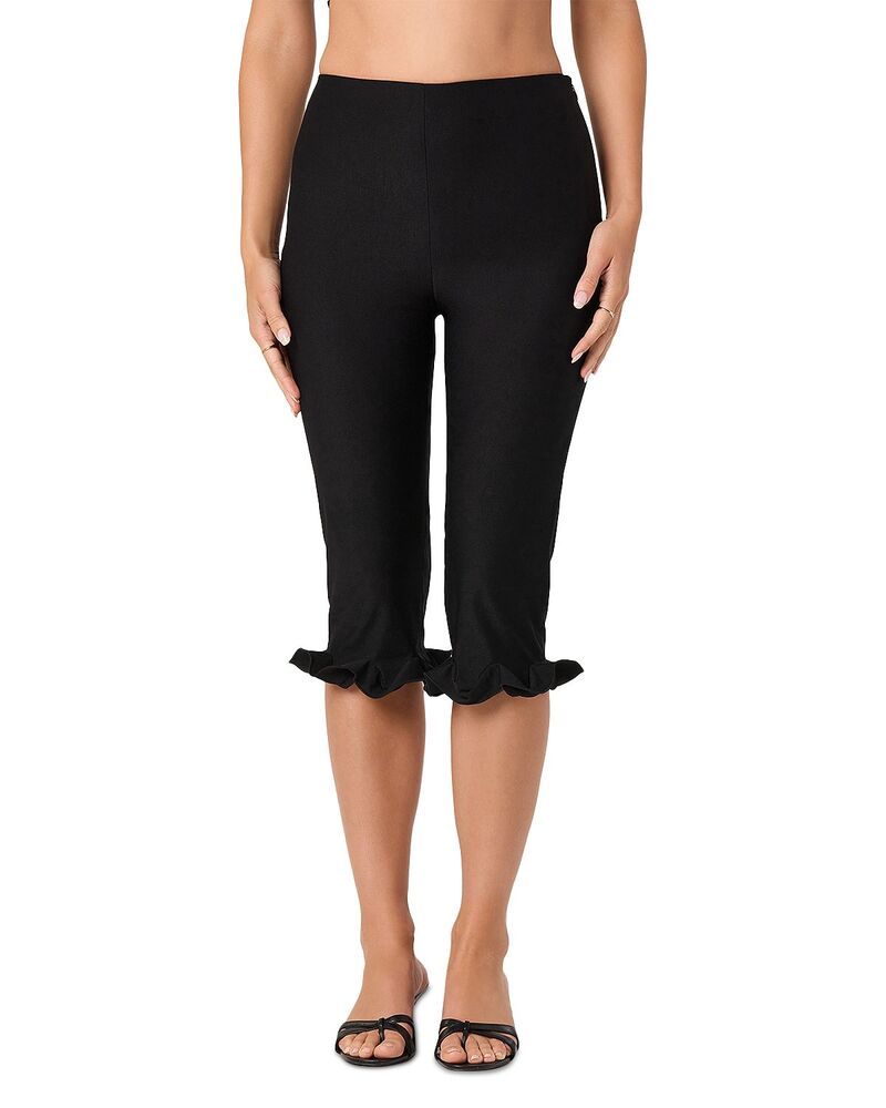 アストール レディース ボトムス カジュアルパンツ キャップ ASTR the Label Amalie Slim Capri Pants Black ブラック｜ReVida 店