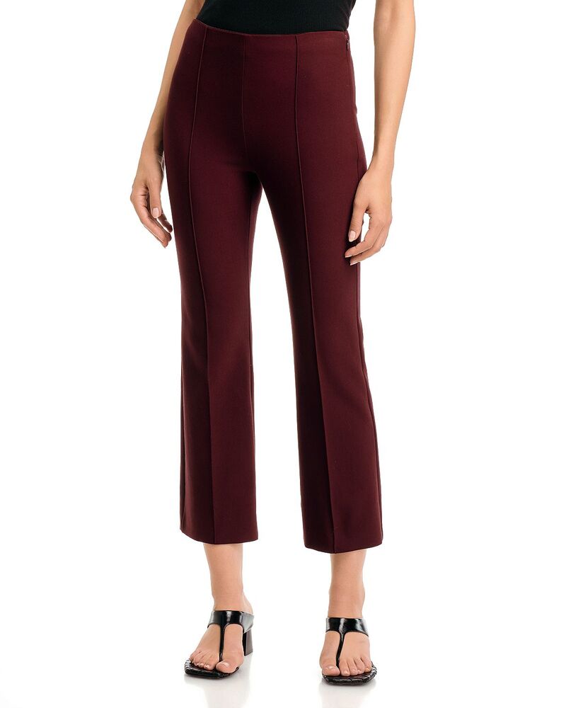 ヴィンス レディース ボトムス カジュアルパンツ クロップド Vince Mid Rise Pintucked Cropped Pants Cherrywood｜ReVida 店