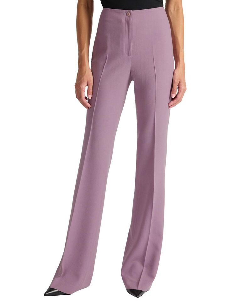 サントレッリ レディース ボトムス カジュアルパンツ フレア ウール Santorelli Elizabeth Fla red Leg Pant in Virgin Wool Stretch Dusty Lilac ライラック｜ReVida 店