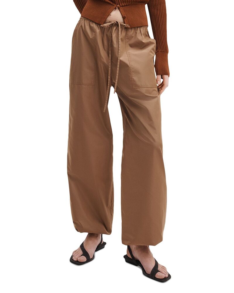 ラグアンドボーン レディース ボトムス カジュアルパンツ rag & bone Claire Taffeta Tie Pants Camel キャメル｜ReVida 店