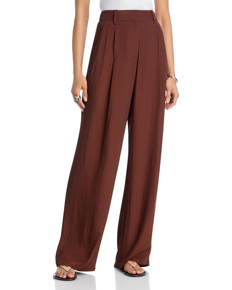エーエルシー レディース ボトムス カジュアルパンツ プリーツ A.L.C. Winn Pleated Pants Brunette|ReVida 店