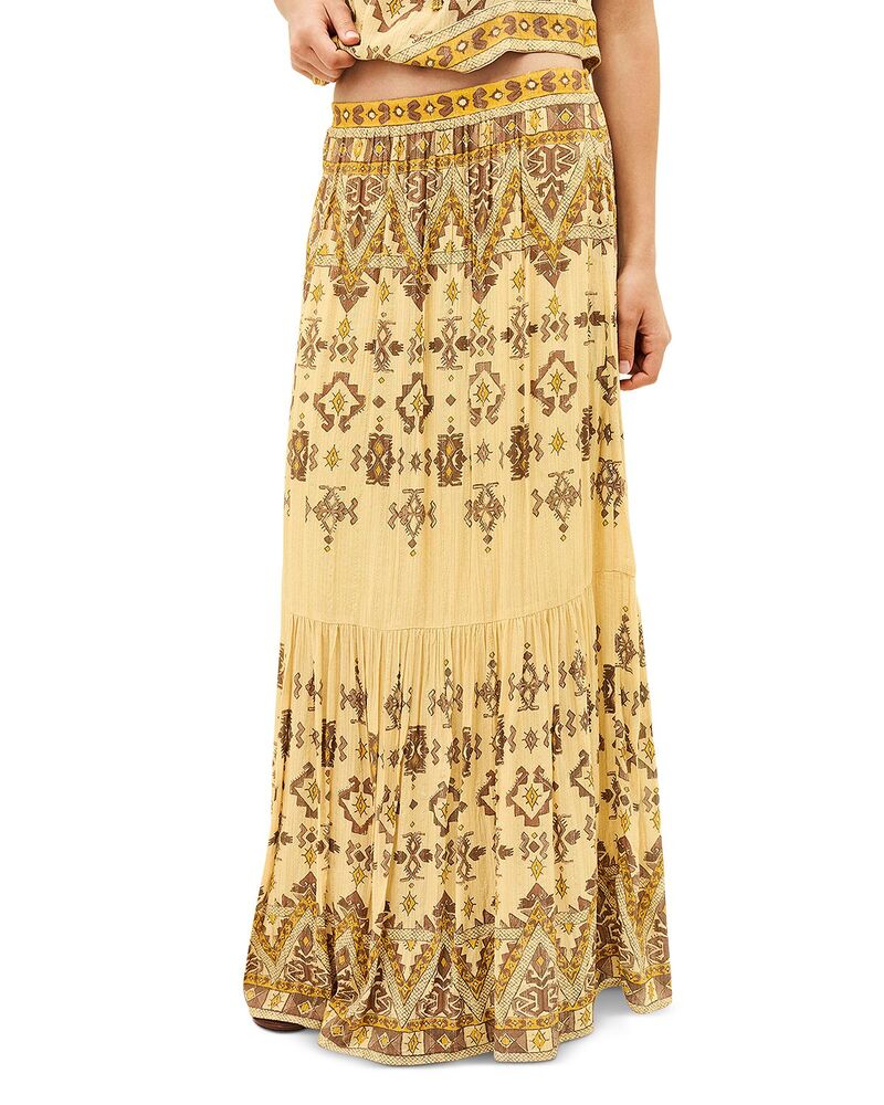 バッシュ レディース ボトムスカート マキシ ba&sh Jupe Zaya Maxi Skirt Yellow イエロー｜ReVida 店