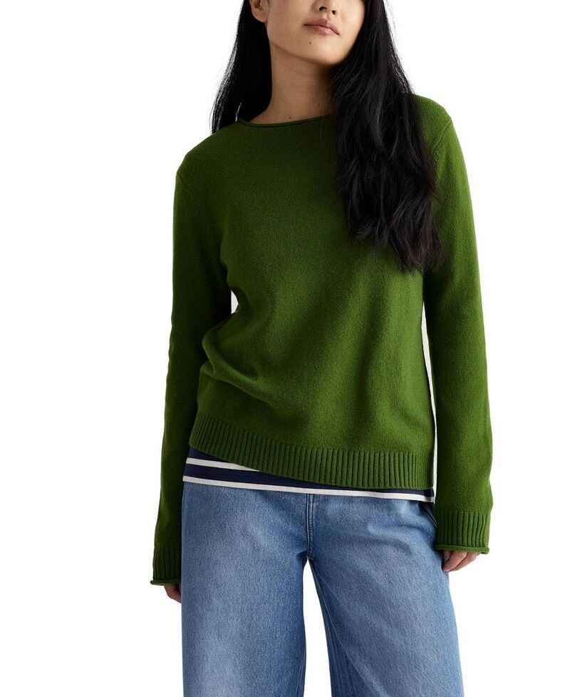 シーソルトコーンウォール レディース アウター ニット・セーター Seasalt Cornwall Women's Rosefinch Sweater Cedar Green グリーン｜ReVida 店