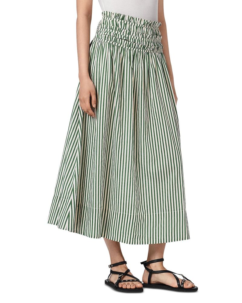 オールセインツ レディース ボトムスカート マキシ ALLSAINTS Kali Maxi Skirt Apple Green グリーン｜ReVida 店
