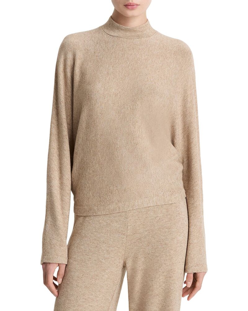 ヴィンス レディース トップス シャツ モックネック Vince Cozy Dolman Sleeve Mock Neck Top Heather Bruna ヘザー|ReVida 店