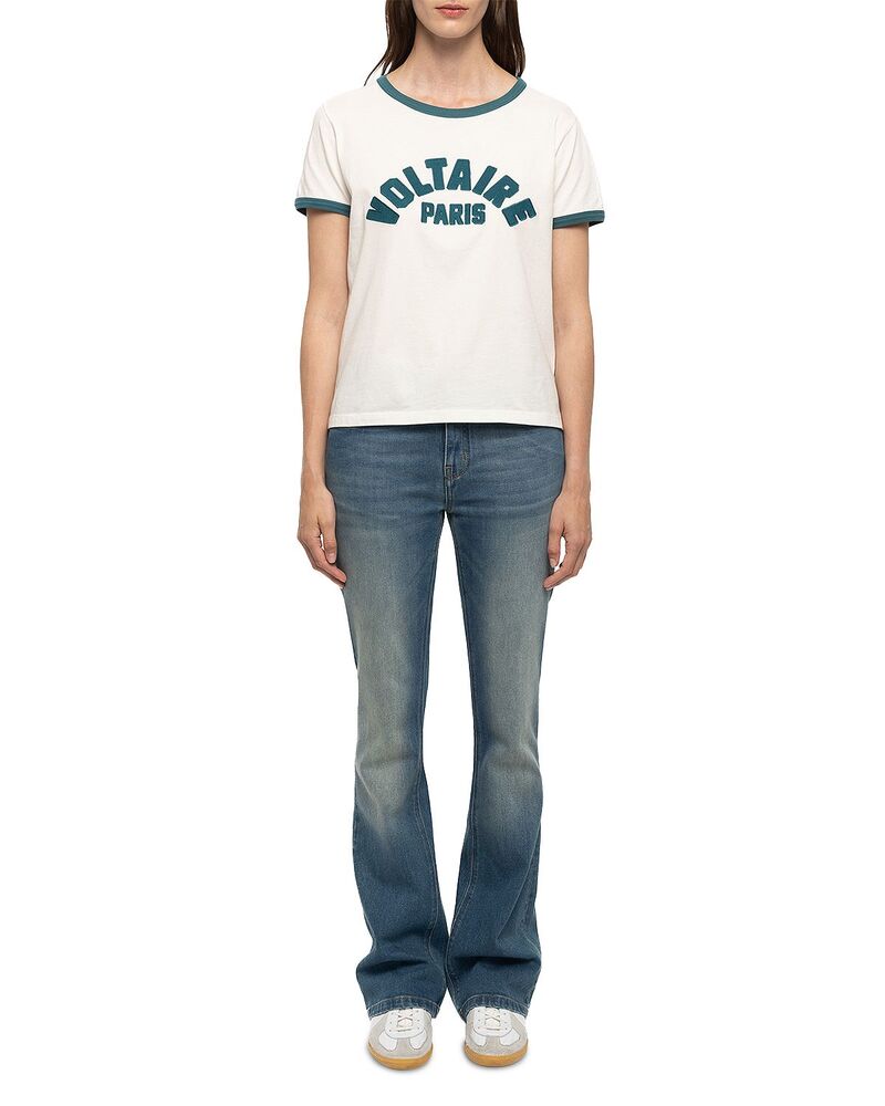 ザディグ エ ヴォルテール レディース トップス シャツ Zadig & Voltaire Alys Voltaire Paris T Shirt Judo|ReVida 店