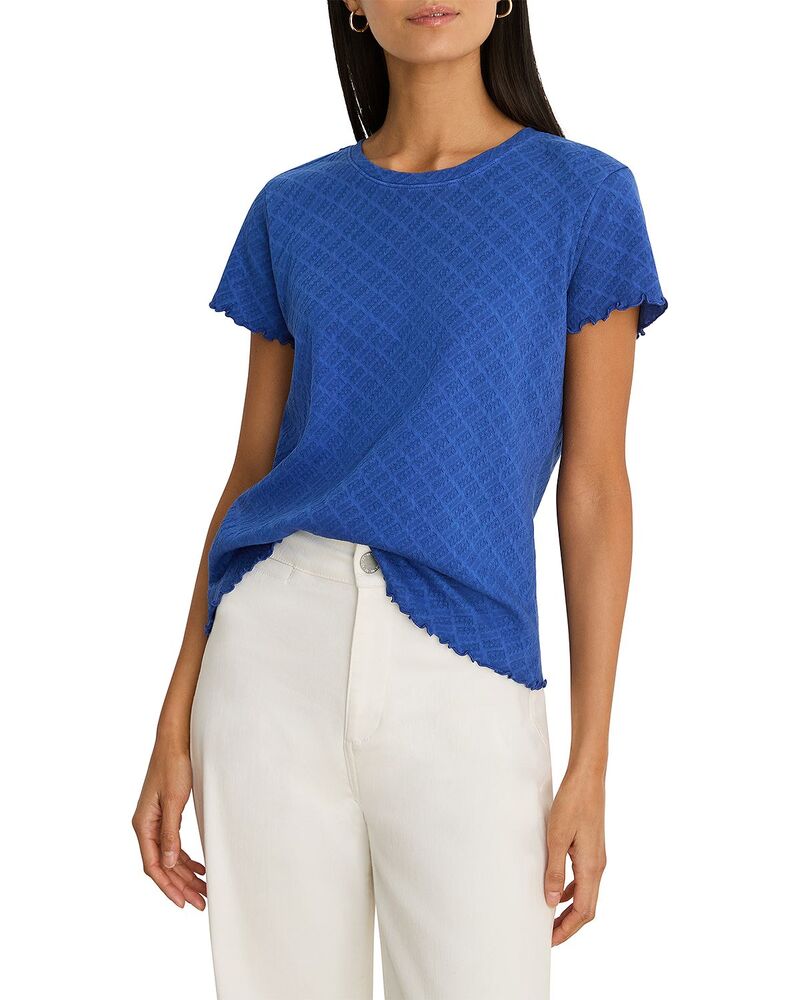 ニックプラスゾーイ レディース トップス Tシャツ レース ニット NIC+ZOE Lace Knitee Neptune|ReVida 店