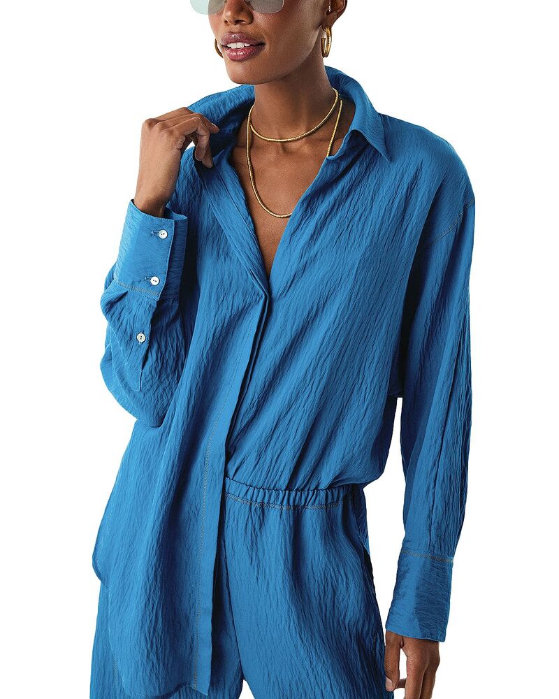 ヴィックス パウラ ハーマニー レディース トップス シャツ ViX Paula Hermanny x Rosie Huntington-Whiteley Bailey Long Sleeve Shirt Bowie｜ReVida 店