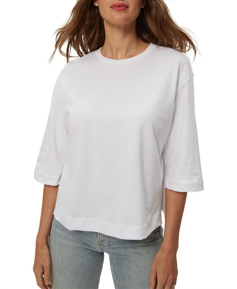 マイケルスターズ レディース トップス Tシャツ Michael Starsharona 3/4 Sleeve Tee White ホワイト｜ReVida 店