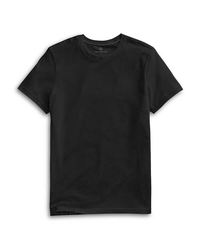 マック ウェルダン メンズ トップス Tシャツ スリムフィット クルーネック Mack Weldon Slim Fit Crewneck Tee True Black ブラック｜ReVida 店