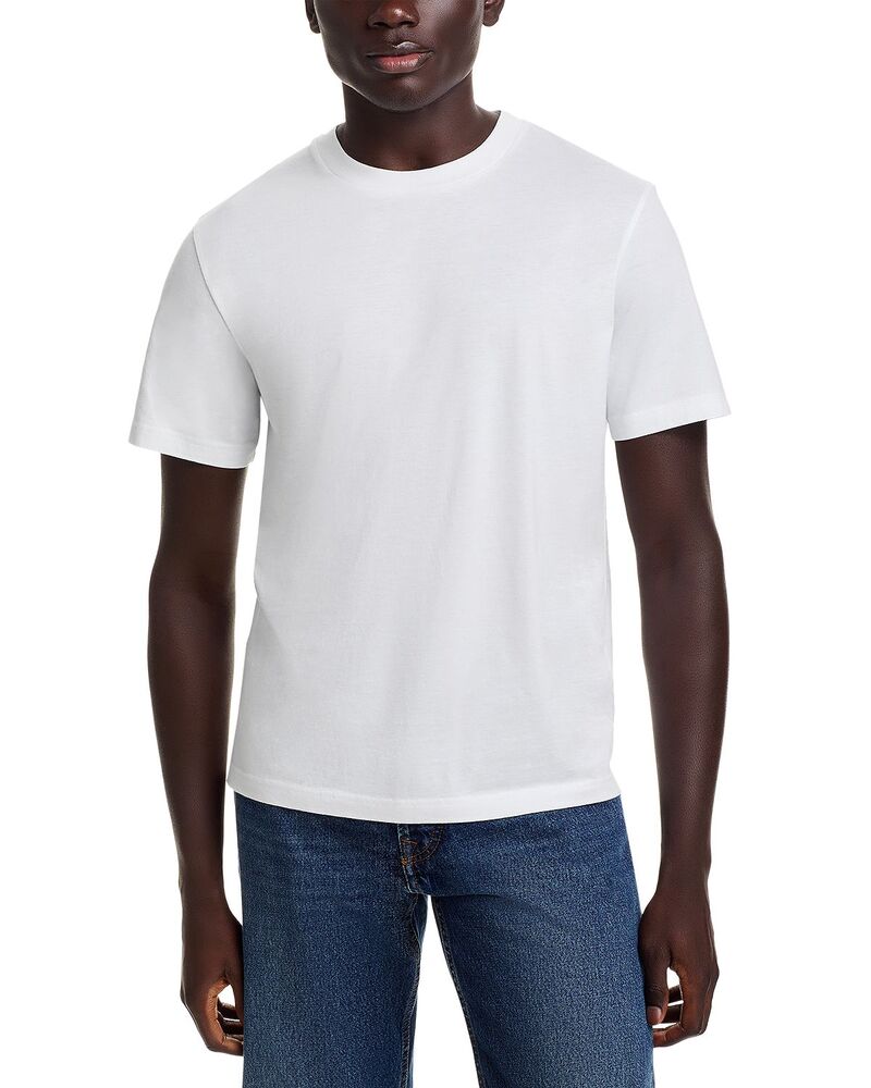 フレーム メンズ トップス Tシャツ コットン FRAME Light Cotton Tee White ホワイト|ReVida 店