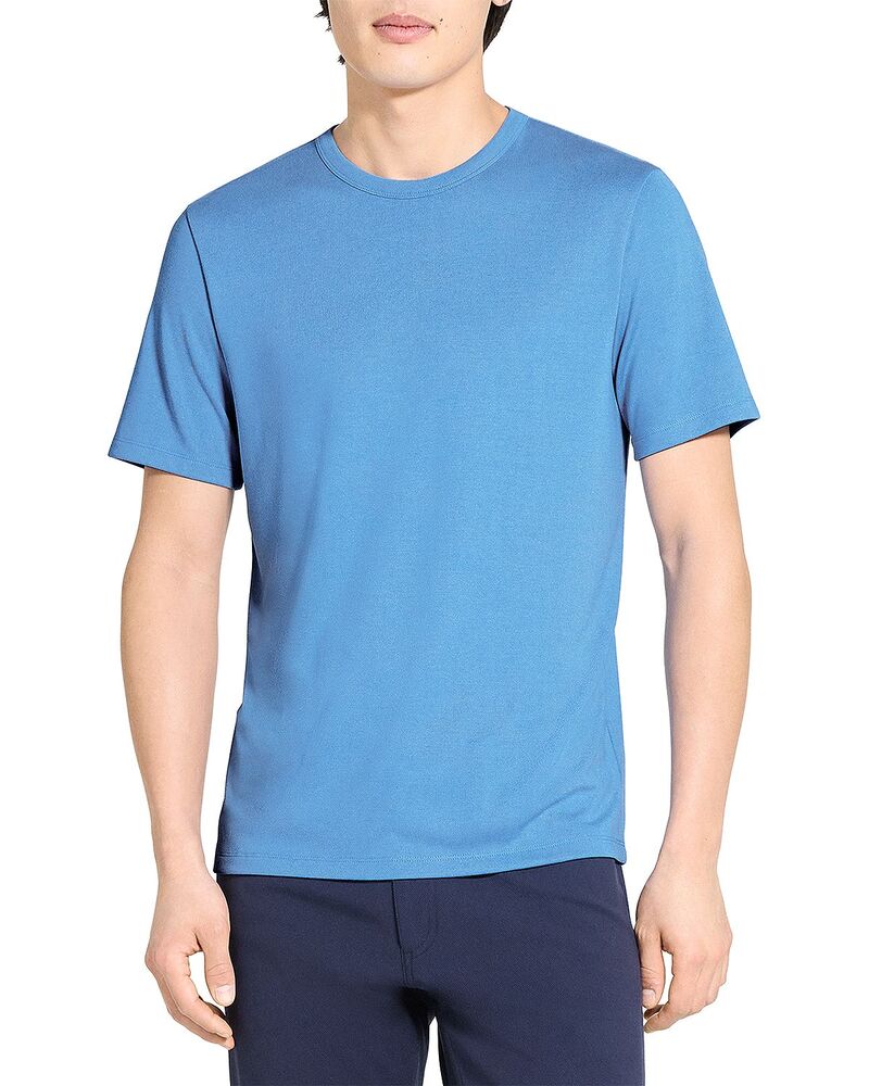 セオリー メンズ トップス Tシャツ Theory Anemone Milano Essential Tee Crisp Blue ブルー｜ReVida 店