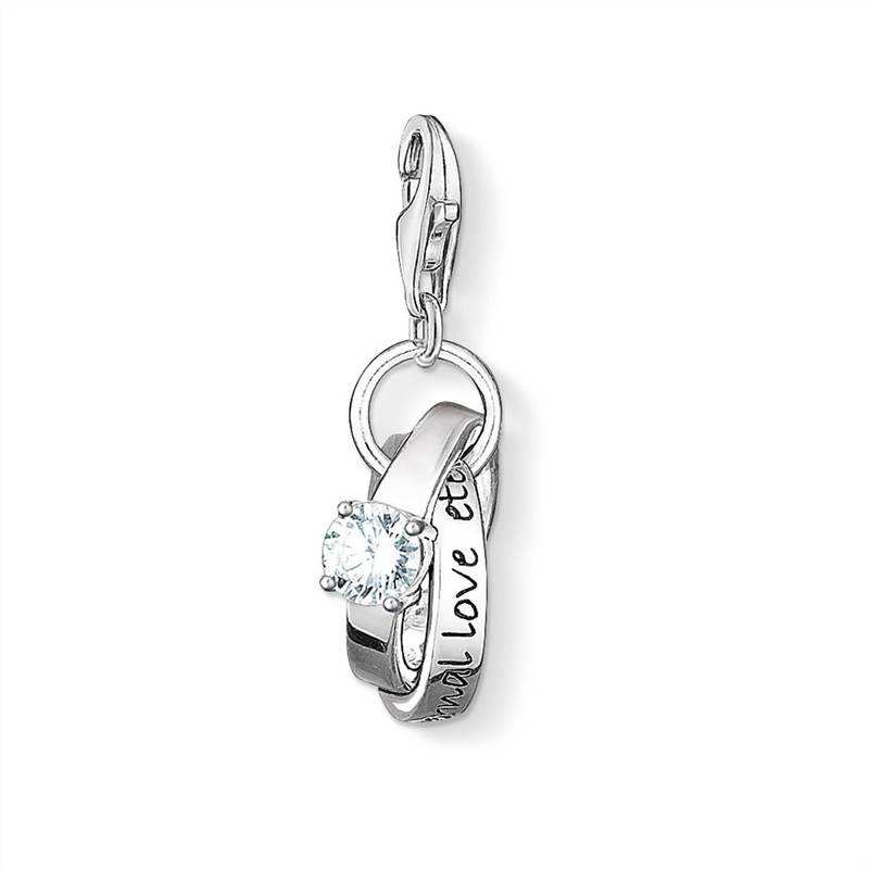 トーマスサボ メンズ ネックレス・チョーカー・ペンダントトップ アクセサリー Thomas Sabo Wedding Rings Silver