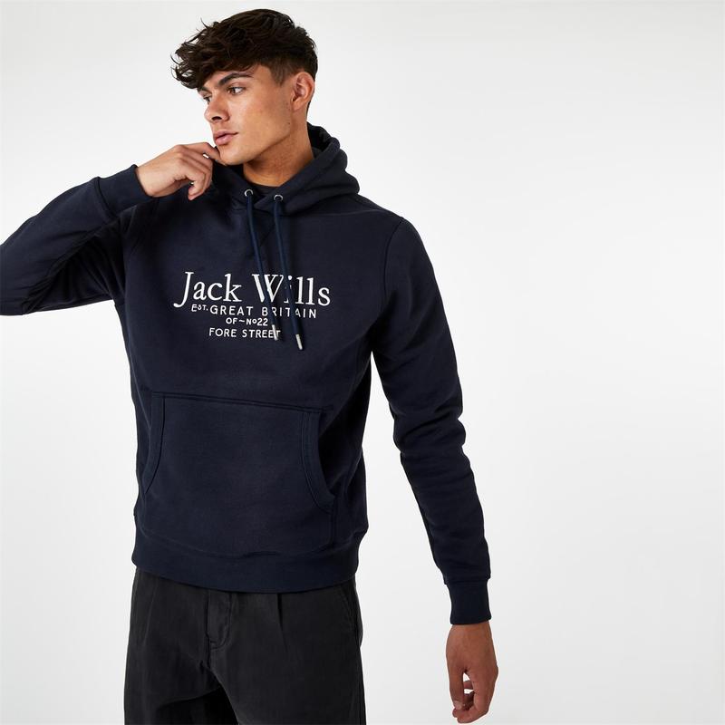 手玉 濾過性病原体 メンズ アウター 編み物・スウェーター ロゴタイプ パーカー グラフィック Jack Wills Batsford Graphic Logo Hoodie Navy 米国海軍 トップス-メンズファッション-ニット・セーター