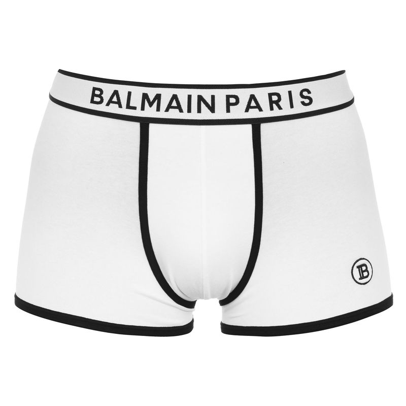 【正規品】BALMAIN バルマン ロゴ ウエストバンド ボクサーパンツ S バルマン BALMAIN メンズ 小物 下着 アンダーウェア ロゴ 2color