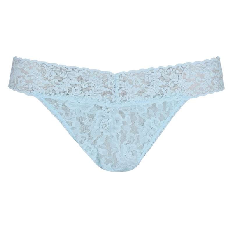 ハンキーパンキー レディース アンダー御召しもの ズボン下 HANKY PANKY \u0027Worlds Most Comfortable\u0027 Mid Rise Thong Celeste Blue 青み