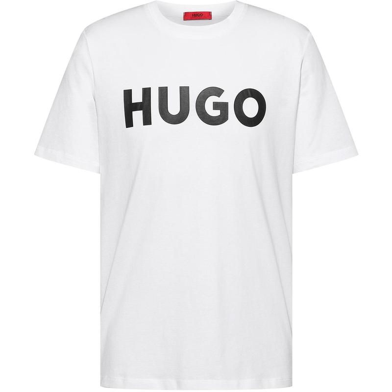フューゴ メンズ トップス Tシャツ Hugo Dulivio T Shirt White/Black 120 ホワイト|ReVida 店