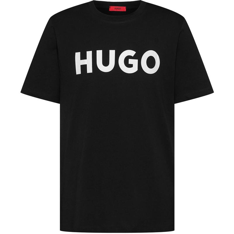 フューゴ メンズ トップス Tシャツ Hugo Dulivio T Shirt Black/White 002 ホワイト