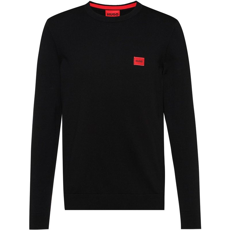 フューゴ メンズ アウター ニット・セーター Hugo San Cassius-C Jumper Black 001 ブラック