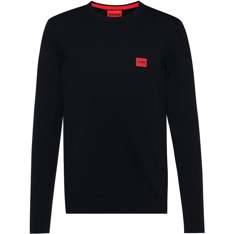 フューゴ メンズ アウター ニット・セーター Hugo San Cassius-C Jumper Navy 410 ネイビー