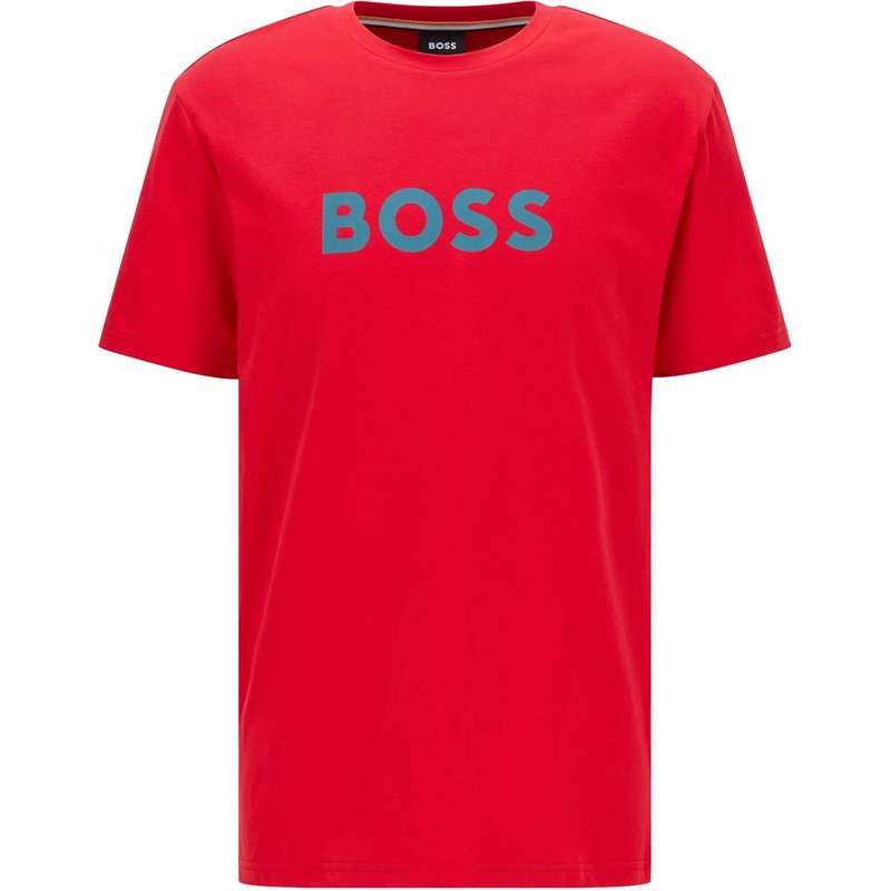 ボス メンズ トップス Tシャツ ロゴ Boss Round Neck Logo T Shirt Bright Red 629 レッド
