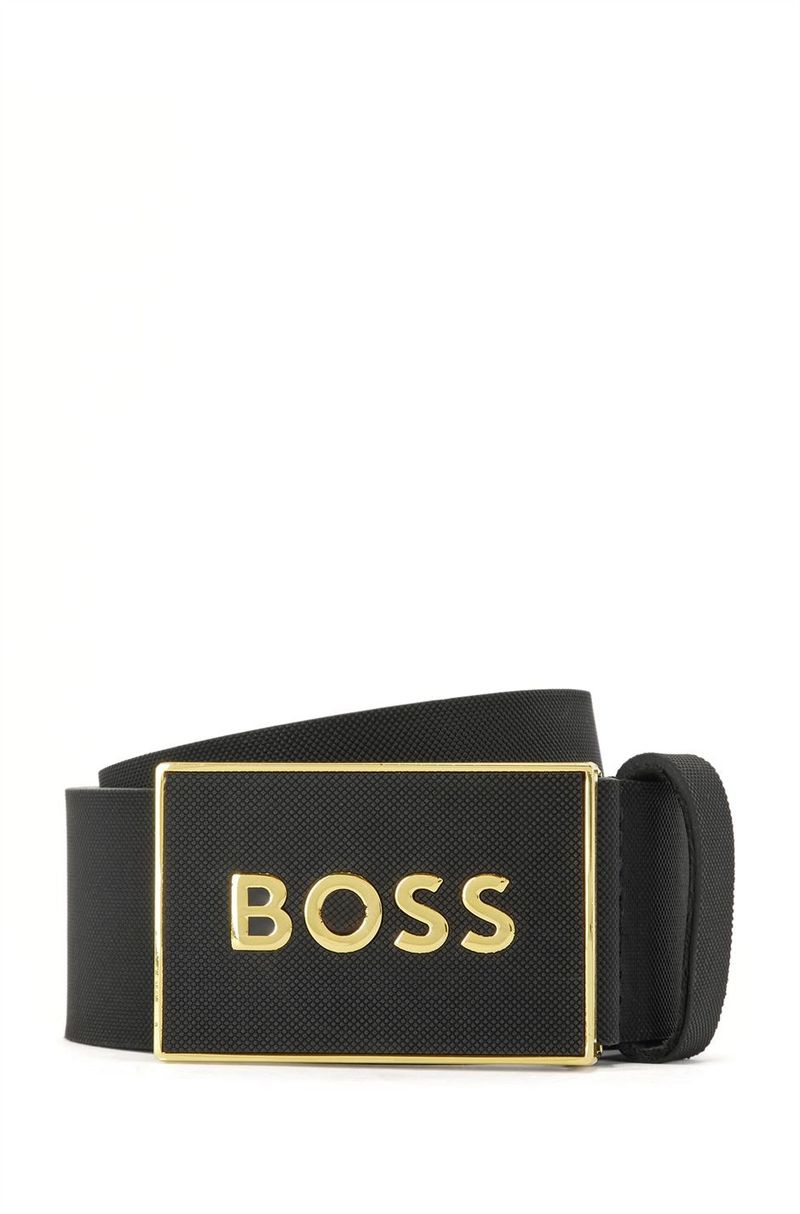 ボス メンズ アクセサリー ベルト Boss Icon Belt Black/Gold 002 ブラック