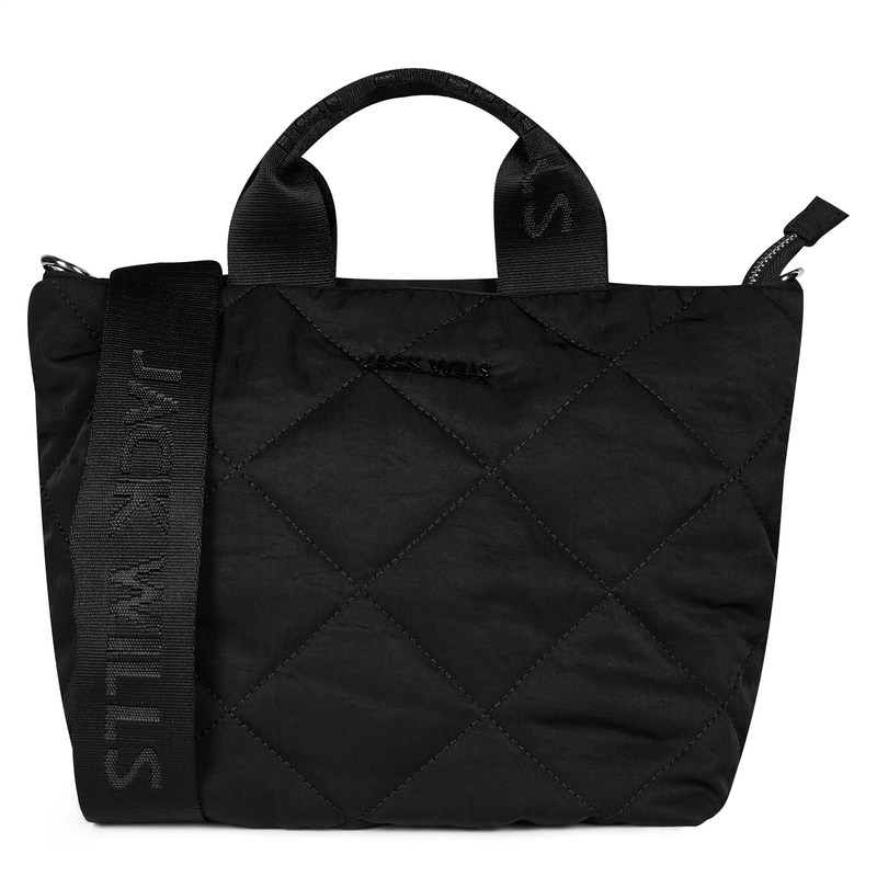 ジャック ウィルス メンズ ハンドバッグ バッグ Quilted Tote Bag Black
