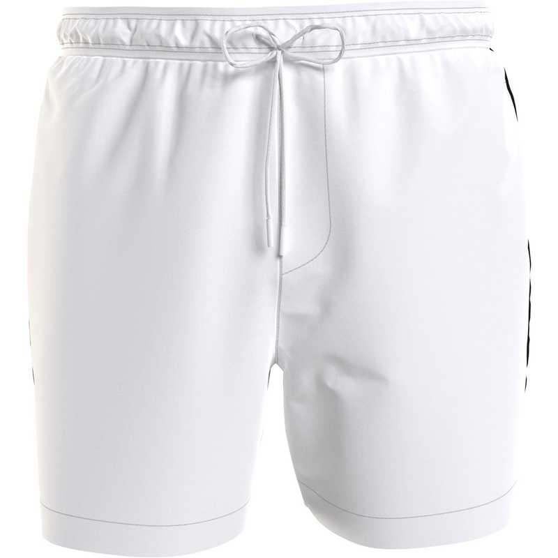カルバンクライン メンズ 水着 ハーフパンツ・ショーツ ショートパンツ Calvin Klein Medium Drawstring Tape Swim Shorts Mens PVH Class White ホワイト