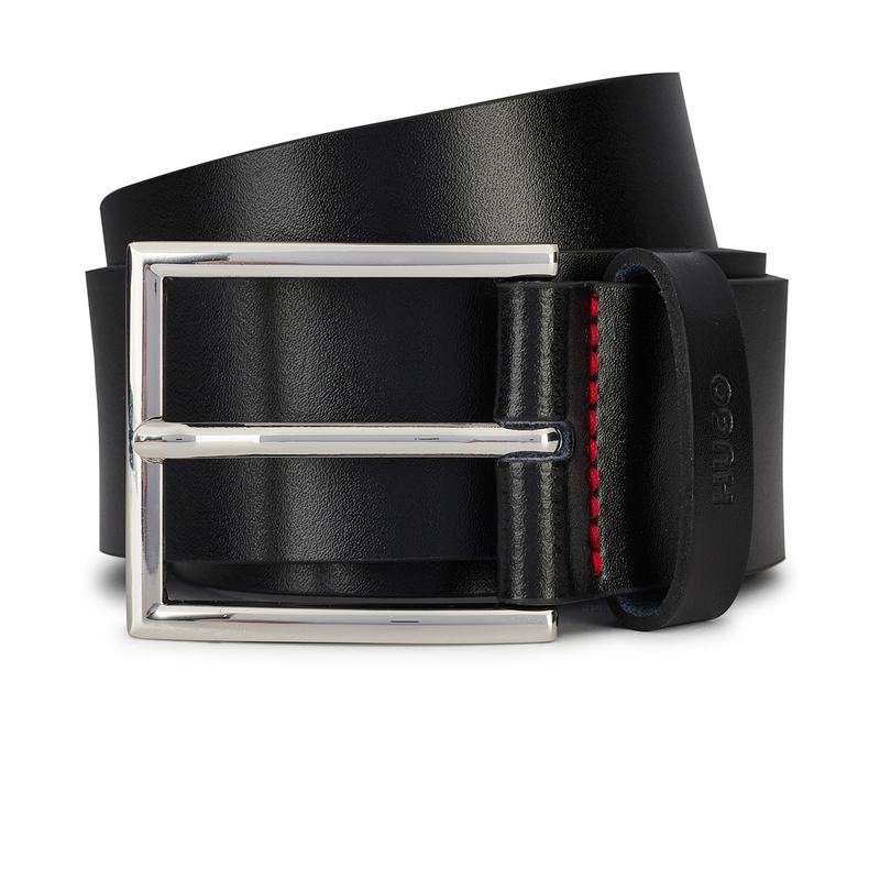 フューゴ メンズ 付属物 胴締め Hugo Giaspo Belt Black 001 黒いこと メンズベルト-ベルト・サスペンダー
