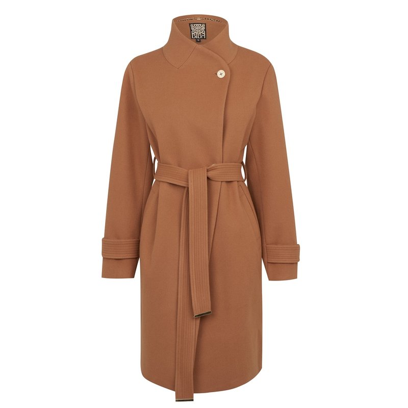 ビバ レディース アウター 厚地の外套 BIBA Billie Belted Coat Camel 駱駝