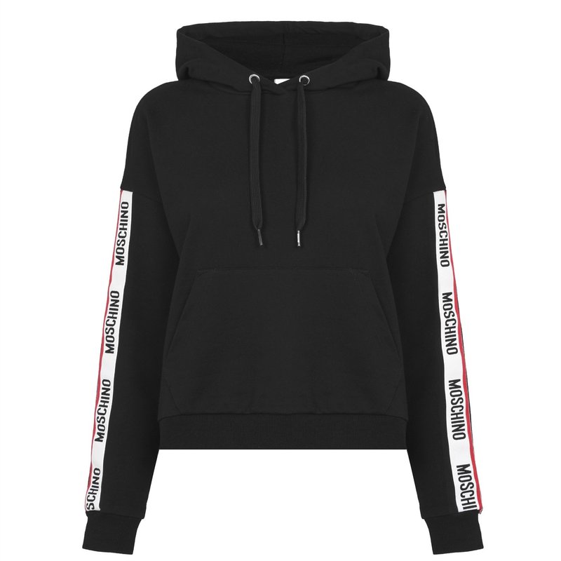 再再販！ モスキーノ レディース パーカー スウェットシャツ アウター Tape Hoodie