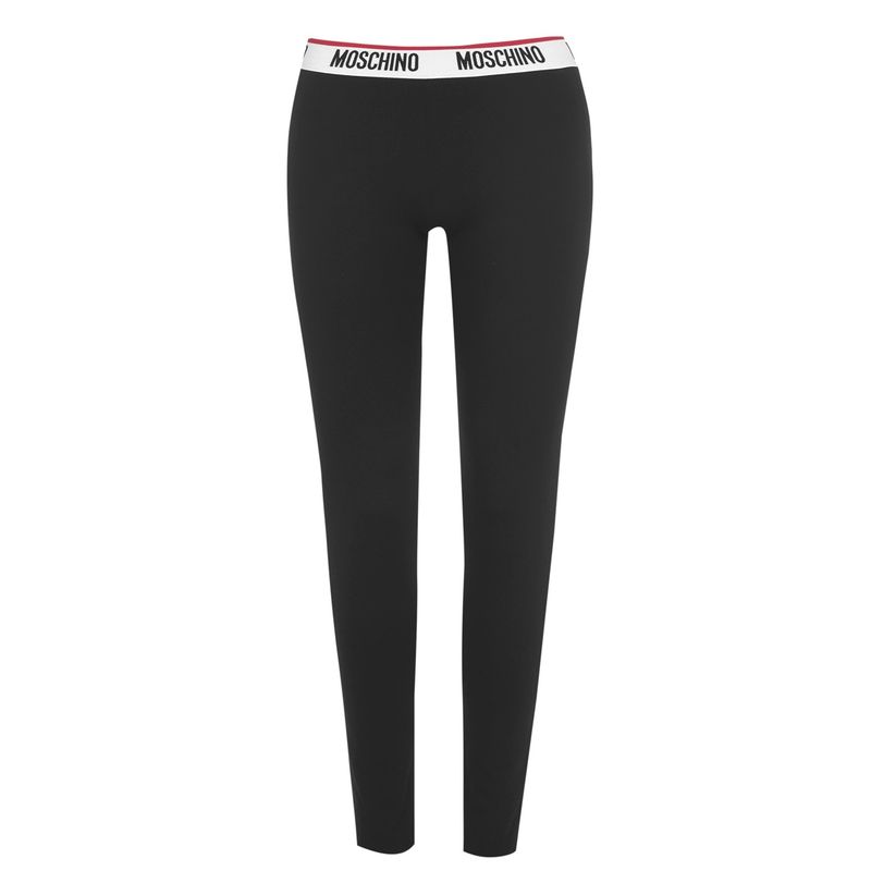 モスキーノ レディース ボトムス レギンス MOSCHINO Tape Leggings Black 0555 黒いこと