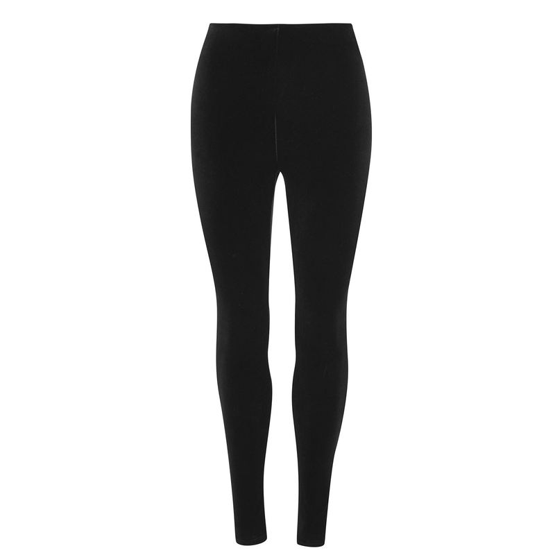 コマンドー レディース ボトムス レギンス 天鵞絨 Commando Velvet Leggings Black 黒いこと