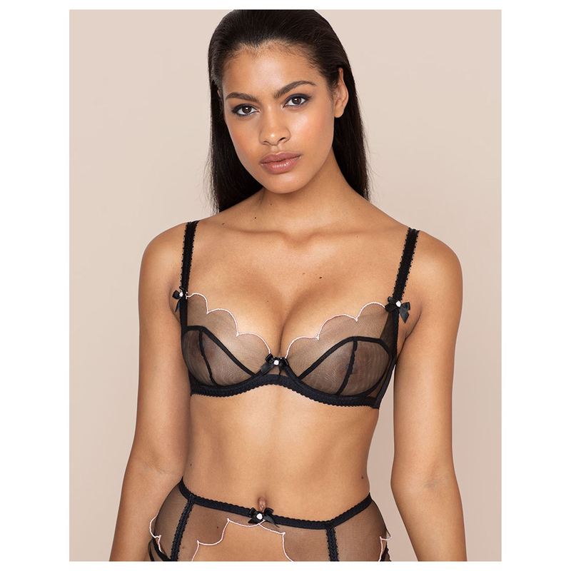 エージェントプロヴォケイター レディース ブラジャー アンダーウェア Lorna Bra Black Pink