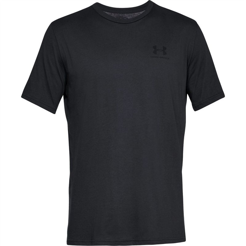アンダーアーマー メンズ トップス Tシャツ スポーツスタイル シャツ Under Armour UA Sportstyle Left Chest Short Sleeve Shirt Black ブラック