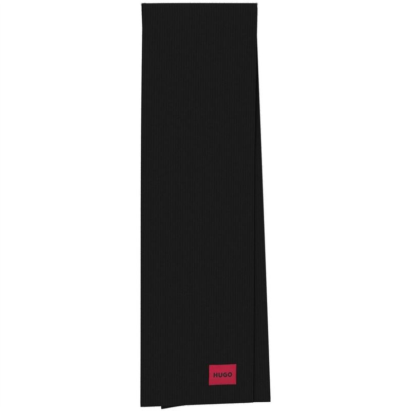 フューゴ レディース マフラー・ストール・スカーフ アクセサリー Hugo Zaff Scarf Ld24 Black 001