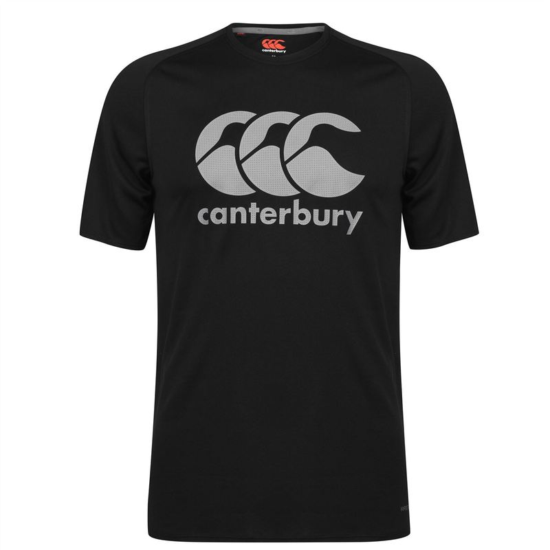 カンタベリー メンズ トップス Tシャツ Canterbury Essential T Shirt Mens Black ブラック｜ReVida 店
