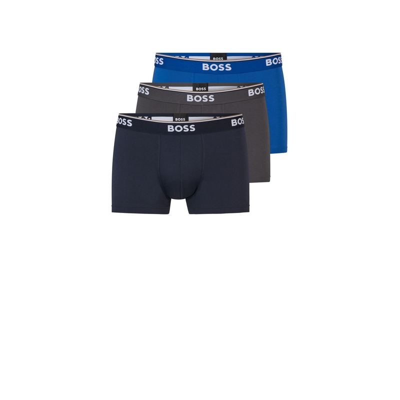 ボス メンズ アンダーウェア ボクサーパンツ Boss Trunk 3P Power 10242934 01 Blk/Nvy/Blu 487|ReVida 店