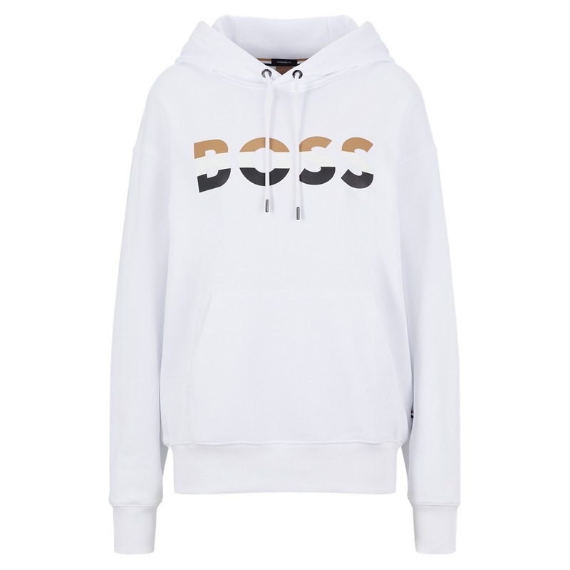 ボス レディース アウター パーカー・スウェット Boss Iconic OTH Ld10 White 100 ホワイト|ReVida 店