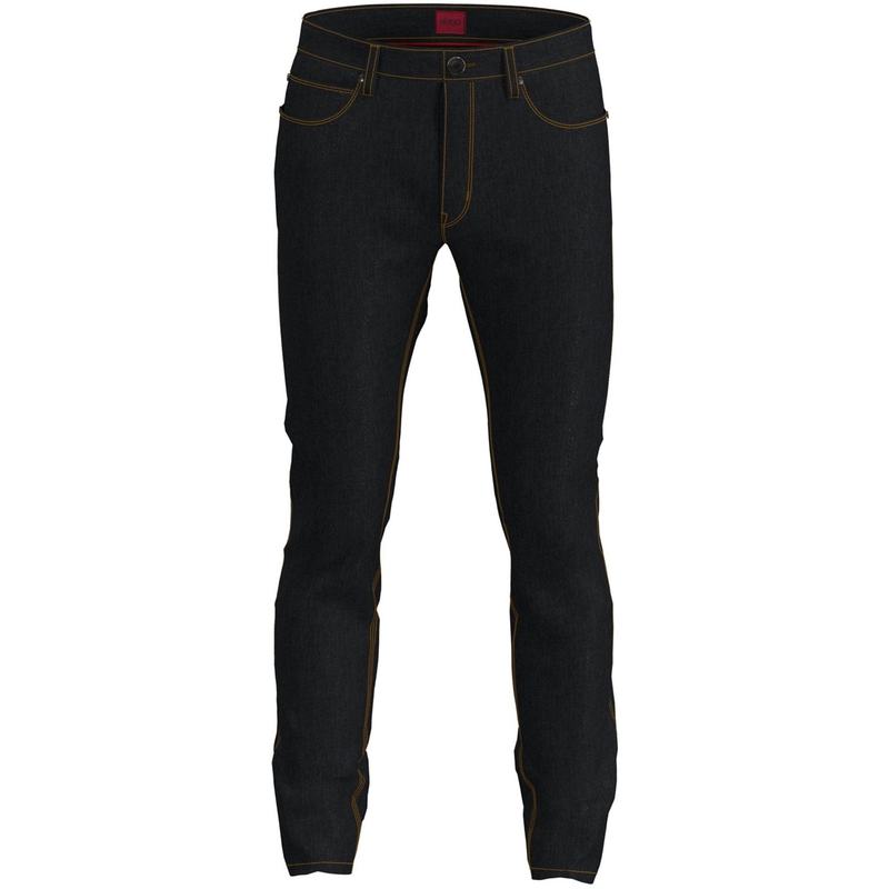 フューゴ メンズ ボトムス デニムパンツ Hugo 734 SkinnyJns Sn00 Black 001 ブラック