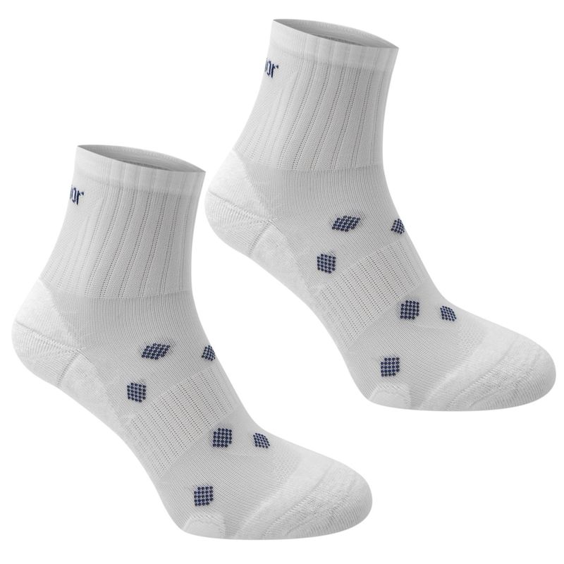 カリマー レディース 靴下 アンダーウェア 2 pack Running Socks Ladies White