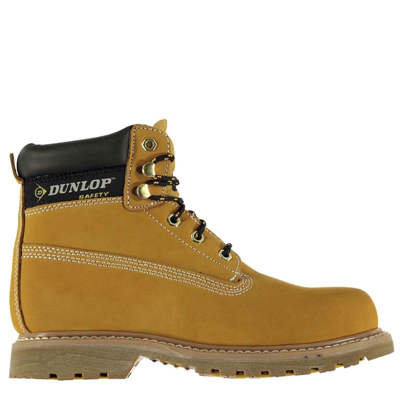 ダンロップ メンズ シューズ ブーツ・レインブーツ Tシャツ キャップ ブーツ Dunlop Nevada Mens Steel Toe Cap Safety Boots Honey