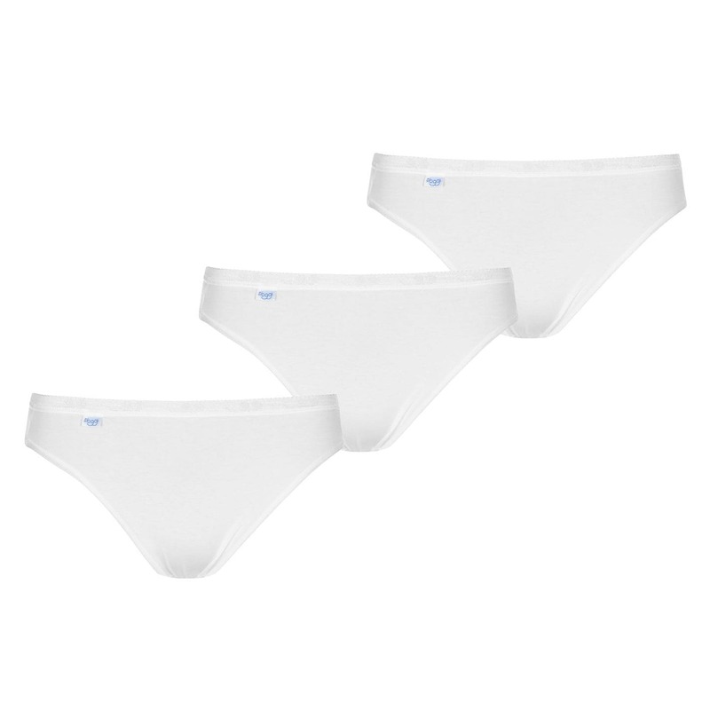 スロッギ レディース アンダー御召しもの ズボン下 Sloggi 3 Pack Tai Briefs White 0003 白いこと